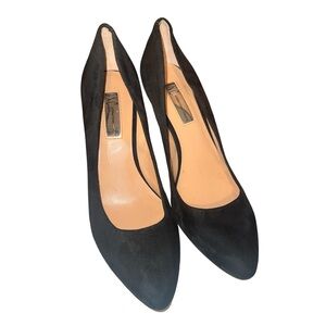 INC International Concepts Black Suede Heels